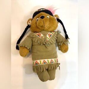 Goffa Int. Toy Box Creation Vintage Native American Bear Plush 12”